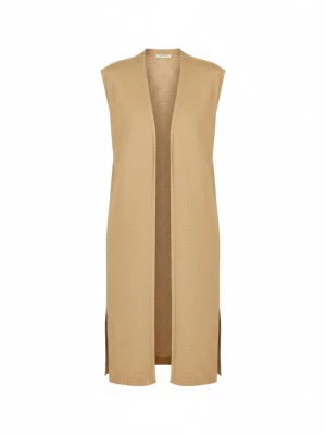 Foto van product WEARABLE STORIES Gebreide jurk 'Gilet Emma' karamel