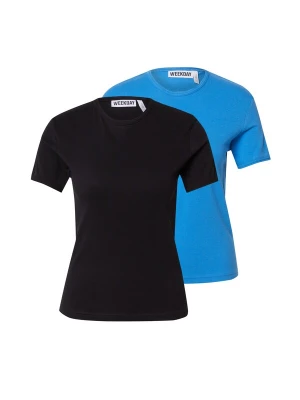 Foto van product WEEKDAY Shirt 'Rey' azuur / zwart