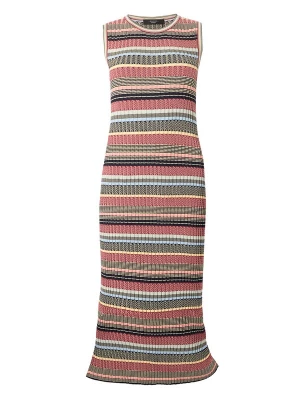 Foto van product Weekend Max Mara Gebreide jurk 'SNOB' pasteelgeel / pastelgroen / bourgogne / zwart