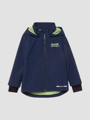 Foto van product Weerbestendig softshell jack met neopreen manchetten en duimgat s.Oliver blauw