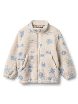 Foto van product WHEAT Fleece jas 'Helge' blauw / wolwit