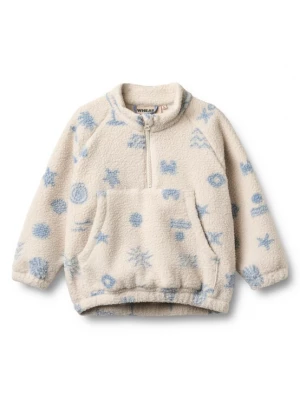 Foto van product WHEAT Fleece jas 'Moon' lichtblauw / wit
