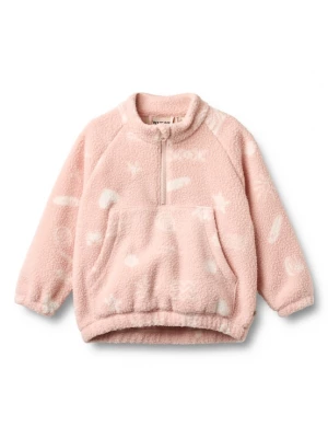 Foto van product WHEAT Fleece jas 'Moon' rosa / wit