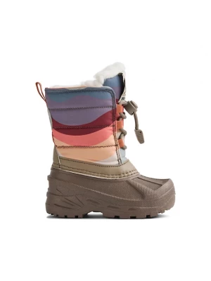 Foto van product WHEAT Snowboots 'Aleex' brokaat / donkerlila / perzik / wijnrood