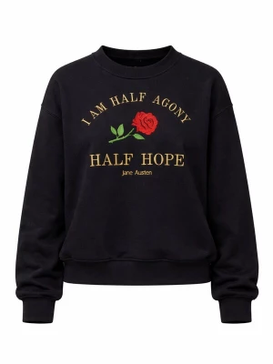 Foto van product WHITE RVBBIT Sweatshirt 'Jane Austen' goud / groen / rood / zwart