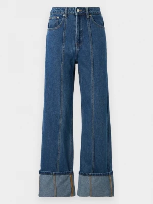 Foto van product Wide leg 2nd Day donkerblauw denim