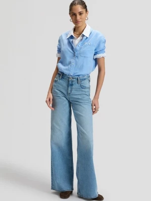 Foto van product Wide leg Lee lichtblauw denim
