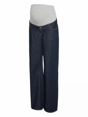 Foto van product Wide leg Mamalicious donkerblauw denim