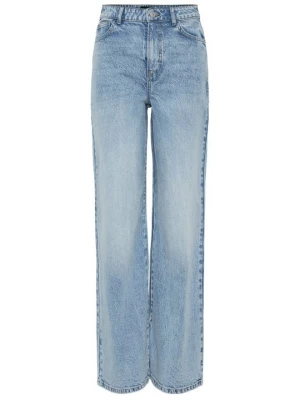 Foto van product Wide leg Pieces lichtblauw denim