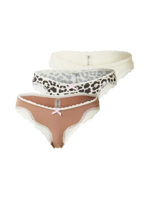Foto van product WILD LOVERS String 'CHANTAL' lichtbruin / donkerbruin / wolwit