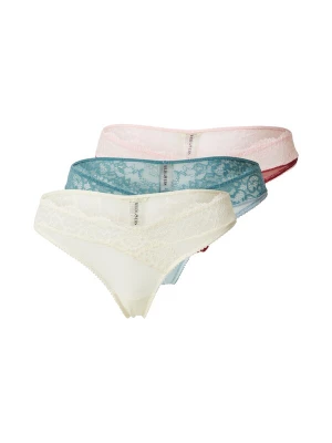 Foto van product WILD LOVERS String 'FLORIANE' aqua / cyaan blauw / kersrood / wolwit