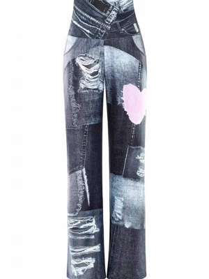 Foto van product Winshape Sportbroek 'CUL101C' grijs / grey denim / rosa / wit