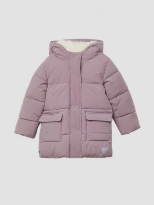 Foto van product Winterjas met capuchon en pluche voering s.Oliver roze