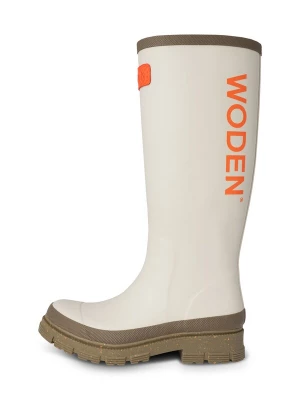 Foto van product WODEN Regenlaarzen bruin / oranje / wit