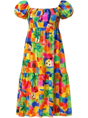 Foto van product WOMAN VISION Jurk blauw / geel / groen / rood
