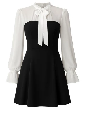 Foto van product WOMAN VISION Jurk zwart / wit
