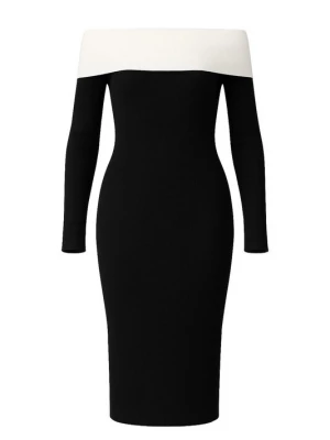 Foto van product WOMAN VISION Jurk zwart / wit