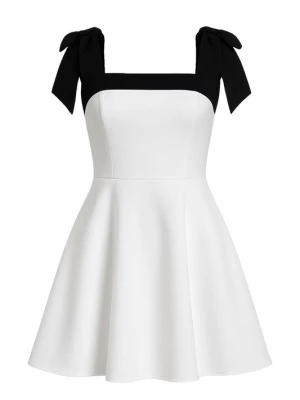Foto van product WOMAN VISION Jurk zwart / wit