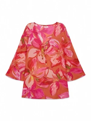 Foto van product Women' Secret Jurk groen / abrikoos / fuchsia