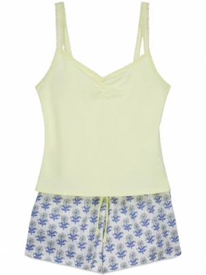 Foto van product Women' Secret Korte pyjama crème / lichtbeige / lichtblauw / lichtgeel