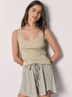 Foto van product Women' Secret Korte pyjama kaki / kiwi / wit