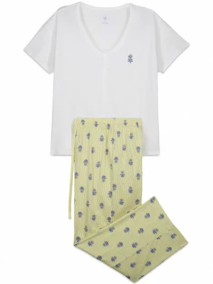 Foto van product Women' Secret Pyjama blauw / pastelgroen / offwhite