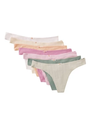 Foto van product Women' Secret String nude / groen / mintgroen / abrikoos / pink / pastelroze / wit