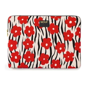 Foto van product Wouf Laptoptas 'Daily' beige / rood / zwart