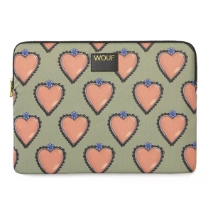 Foto van product Wouf Laptoptas 'Daily' mintgroen / oranje