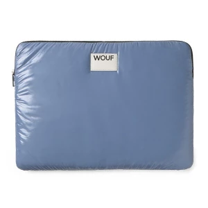 Foto van product Wouf Laptoptas 'Glossy' duifblauw / zwart / wit