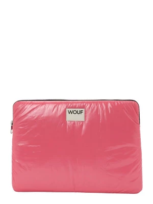 Foto van product Wouf Laptoptas 'Glossy' lichtroze / wit