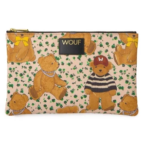 Foto van product Wouf Make up tas 'Daily' beige / geel / groen / bordeaux