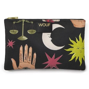 Foto van product Wouf Make up tas 'Daily' geel / pink / zwart / wit