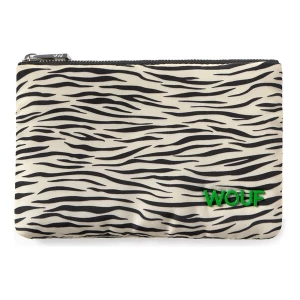 Foto van product Wouf Make up tas 'Studio' ecru / grasgroen / zwart