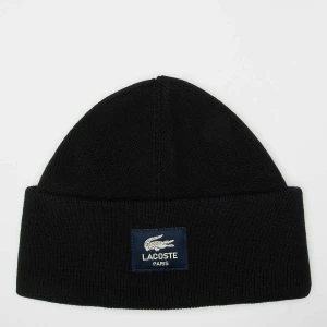Foto van product Woven Label Beanie Lacoste zwart