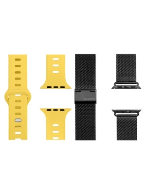 Foto van product WRISTR Digitaal horloge 'Milanese-Nova' geel / zwart