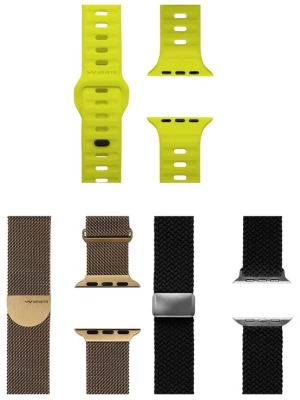 Foto van product WRISTR Digitaal horloge 'Motus-Weave-Milanese' geel / goud / zwart