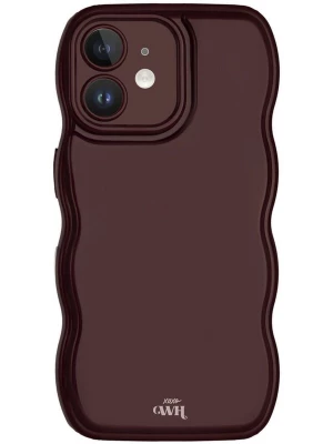 Foto van product xoxoWildhearts Smartphonehoesje 'Glossy Wavy' bourgogne
