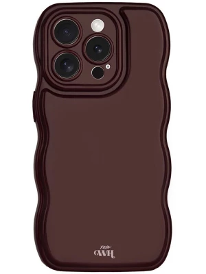 Foto van product xoxoWildhearts Smartphonehoesje 'Glossy Wavy' bourgogne
