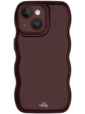 Foto van product xoxoWildhearts Smartphonehoesje 'Glossy Wavy' bourgogne