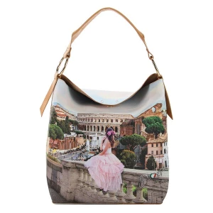 Foto van product Y Not? Schoudertas 'Yesbag' taupe