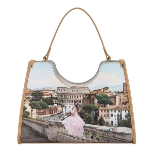 Foto van product Y Not? Shopper 'Yesbag' bruin / gemengde kleuren