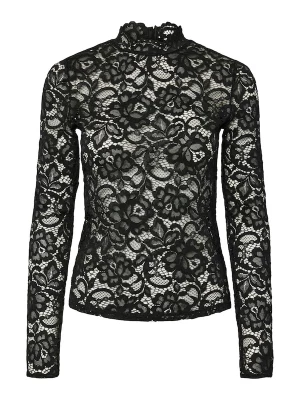 Foto van product YAS Blouse 'YASLacey' zwart