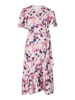 Foto van product YAS Jurk 'YASThea' lila / violetblauw / rosa / natuurwit
