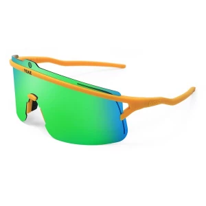 Foto van product YEAZ Sportzonnebril 'Sunshade' groen / oranje