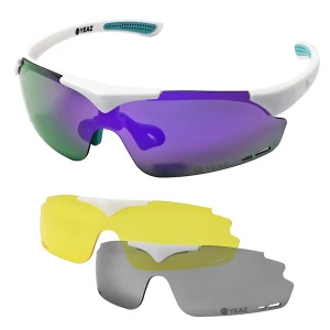 Foto van product YEAZ Sportzonnebril 'Sunup' geel / lila / zwart / wit