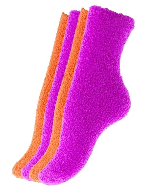 Foto van product Yenita Sokken oranje / fuchsia