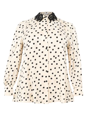 Foto van product YOEK Blouse 'DOTTY' ecru / zwart