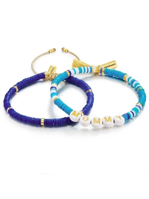 Foto van product Yokoamii Armband blauw / marine / goud / wit