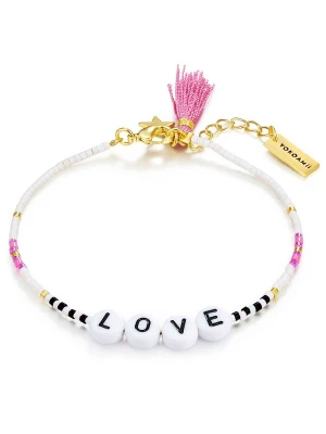 Foto van product Yokoamii Armband goud / pink / zwart / wit